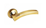 Ручка для межкомнатной двери 132SB/PB (Матовое золото/золото)