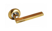 Ручка для межкомнатной двери А-40РВ/SB (Матовое золото/золото)