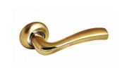 Ручка для межкомнатной двери A-60 SB/PB (Матовое золото/золото)