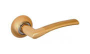 Ручка для межкомнатной двери A-55 SB/PB (Матовое золото/золото)