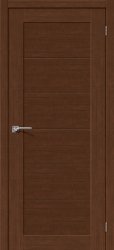 Межкомнатная дверь из экошпона Легно 21 ПГ (Brown Oak)