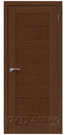 Межкомнатная дверь из экошпона Легно 38 ПГ (Brown Oak)