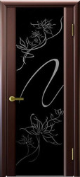 Межкомнатная дверь Альмека остекленная (Венге)