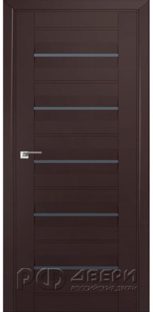 Межкомнатная дверь 48U (Темно-коричневый/Графит)