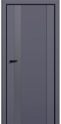 Межкомнатная дверь 62U (Антрацит/Серебро матлак)