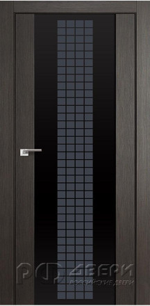 Межкомнатная дверь 8X (Грей Мелинга/Futura черный)