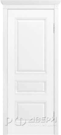Межкомнатная дверь Трио ПГ (Белая)