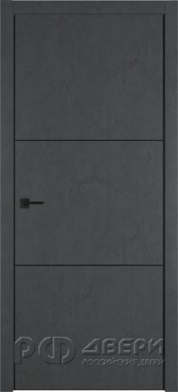 Межкомнатная дверь Urban 2 ПГ (Jet Loft/Black mould)