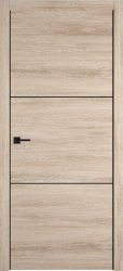 Межкомнатная дверь Urban 2 ПГ (Sand Vellum/Black mould) Межкомнатная дверь Urban 2 ПГ (Sand Vellum/Black mould)