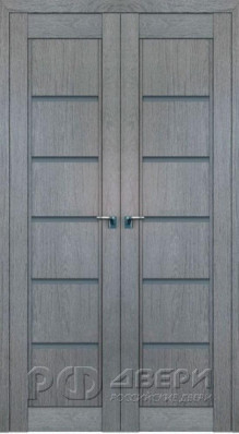 Межкомнатная распашная дверь 2.76XN ПО (Грувд/Графит)