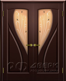 Межкомнатная распашная дверь Мария ПО (Венге)