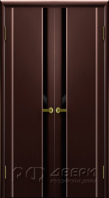 Межкомнатная распашная дверь Синай 1 ПО (Венге/Черное)