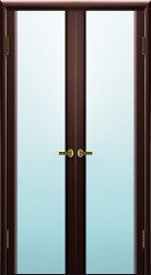 Межкомнатная распашная дверь Синай 3 ПО (Венге/Белое)