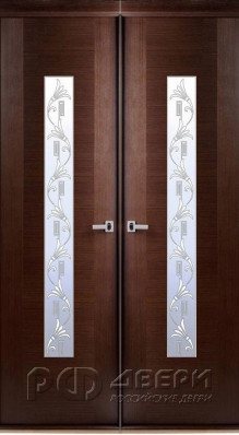 Межкомнатная распашная дверь Классика люкс ПО (Венге)
