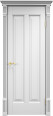 Дверь из массива ольхи ОЛ 102 ПГ Карниз (Белая эмаль) Мини фото #0