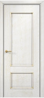 Дверь Марсель ПГ (Эмаль белая с патиной золото)