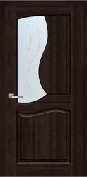 Межкомнатная дверь из массива ольхи Верона ПО (Венге)