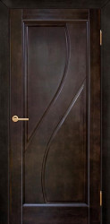 Межкомнатная дверь из массива ольхи Дива ПГ (Венге)