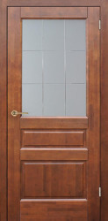Межкомнатная дверь из массива ольхи Венеция ПО (Бренди)