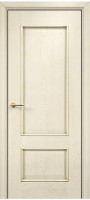 Дверь Марсель ПГ (Эмаль слоновая кость/Патина золото)