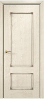 Дверь Марсель ПГ (Эмаль слоновая кость/Патина коричневая)
