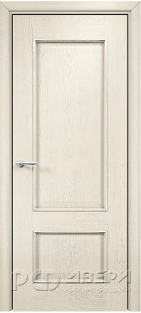 Межкомнатная дверь Марсель Глухая (Эмаль слоновая кость/Патина серебро) фабрики Оникс