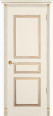 Дверь из массива ольхи Венеция ПГ (Слоновая кость/Патина) Мини фото #0