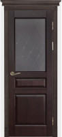 Дверь из массива ольхи Валенсия ПО (Венге)