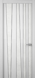 Межкомнатная дверь Trend ПГ (Chiaro patina Argento Ral 9003)