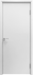 Межкомнатная дверь пластиковая гладкая Aquadoor ПГ (Белая)