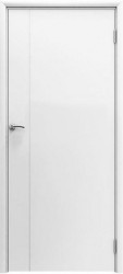Межкомнатная дверь пластиковая гладкая Aquadoor 1000 мм ПГ (Белая)