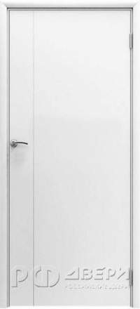 Межкомнатная дверь пластиковая гладкая Aquadoor 1000 мм ПГ (Белая)