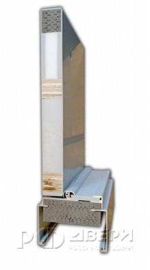 Межкомнатная дверь пластиковая гладкая Aquadoor полуторная ПГ (Дуб)