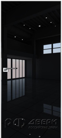 Скрытая межкомнатная дверь Profildoors кромка матовая 1LK (Черная)