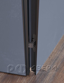 Скрытая межкомнатная дверь Profildoors кромка хром 10ZN (Салинас Темный)