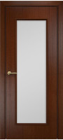 Дверь Турин ПО (Красное дерево/Сатинат белый)