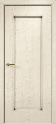 Межкомнатная дверь Турин ПГ (Эмаль слоновая кость/Патина коричневая)