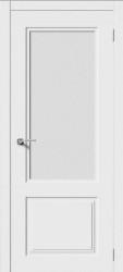 Межкомнатная дверь Квадро-2 ПО (Белая Эмаль)