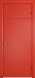 Межкомнатная дверь Trivia ПГ (Enamel red)