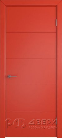 Межкомнатная дверь Trivia ПГ (Enamel red)