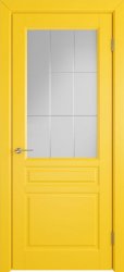 Межкомнатная дверь Stockholm ПО (Yellow enamel/Crystal cloud)