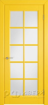Межкомнатная дверь Glanta ПО (Yellow enamel/White Cloud)