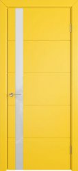 Межкомнатная дверь Trivia ПО (Yellow enamel/White gloss)