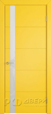 Межкомнатная дверь Trivia ПО (Yellow enamel/White gloss)