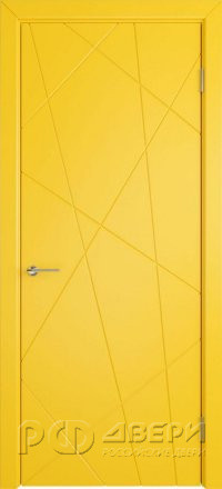 Межкомнатная дверь Flitta ПГ (Yellow enamel)