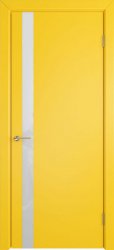 Межкомнатная дверь Niuta 1 ПО (Yellow enamel/White gloss)