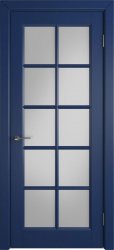 Межкомнатная дверь Glanta ПО (Blue enamel/White cloud)