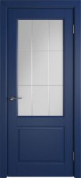 Межкомнатная дверь Dorren ПО (Blue enamel/Crystal cloud)