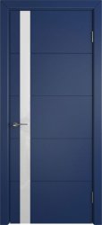 Межкомнатная дверь Trivia ПО (Blue enamel/White gloss)
