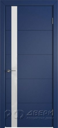 Межкомнатная дверь Trivia ПО (Blue enamel/White gloss)